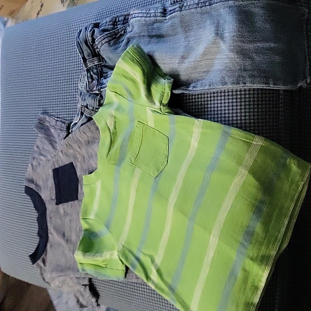 Toddler Cherokee Jeans and Two Tees
